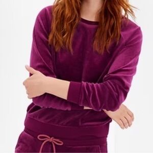 Plush Purple Velour Lounge Set